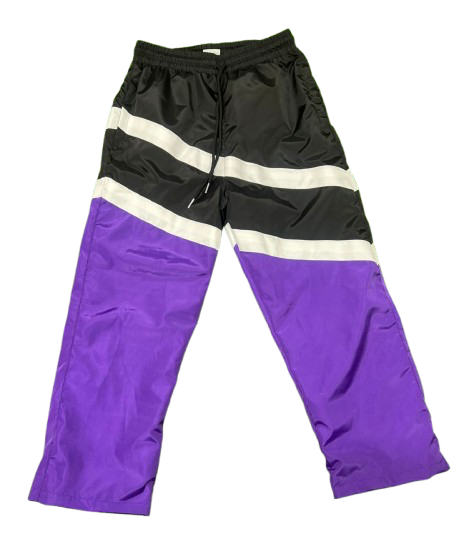 Purple Nylon Joggers