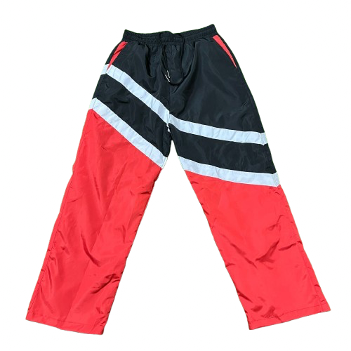 Red Nylon Joggers