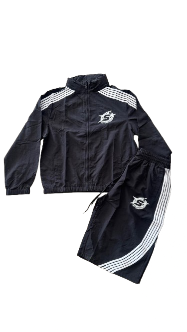 Black Baggy Nylon Set