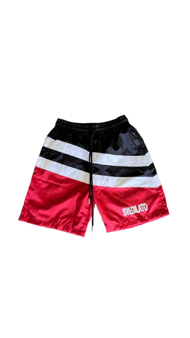 Red Nylon Shorts