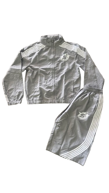 Grey Baggy Nylon Set