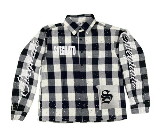 Black & White Svegilato Flannel